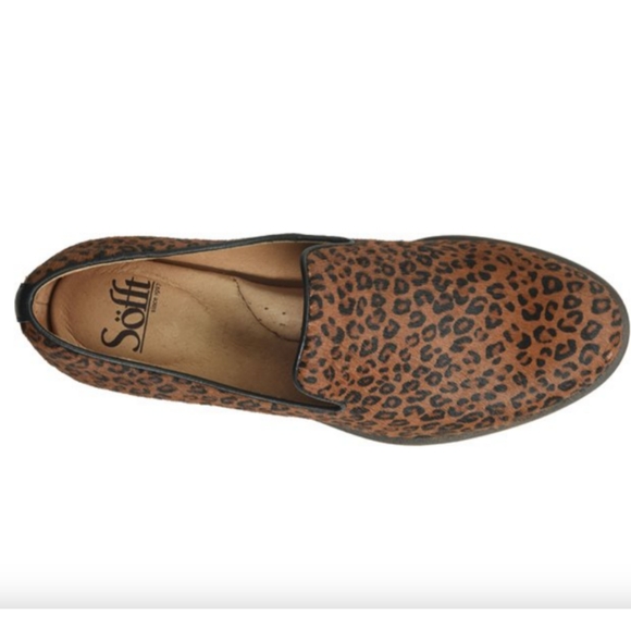 Severna Cow Hair Animal Leopard Print SOFFT Shoes New Flats Loafers Leather 6 M - Picture 3 of 7